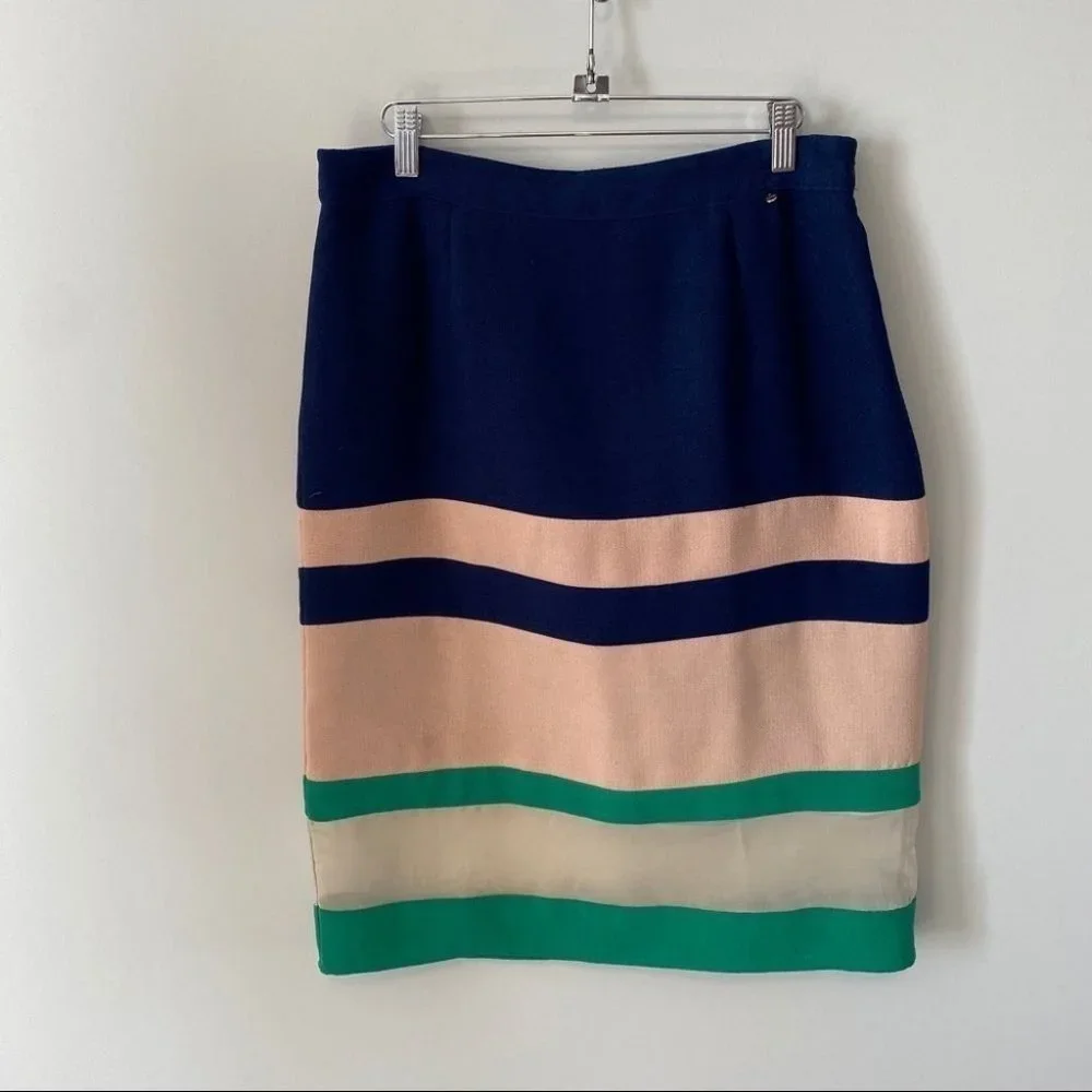 Anthropologie Harlyn Parfait Striped Skirt - Picture 3 of 10